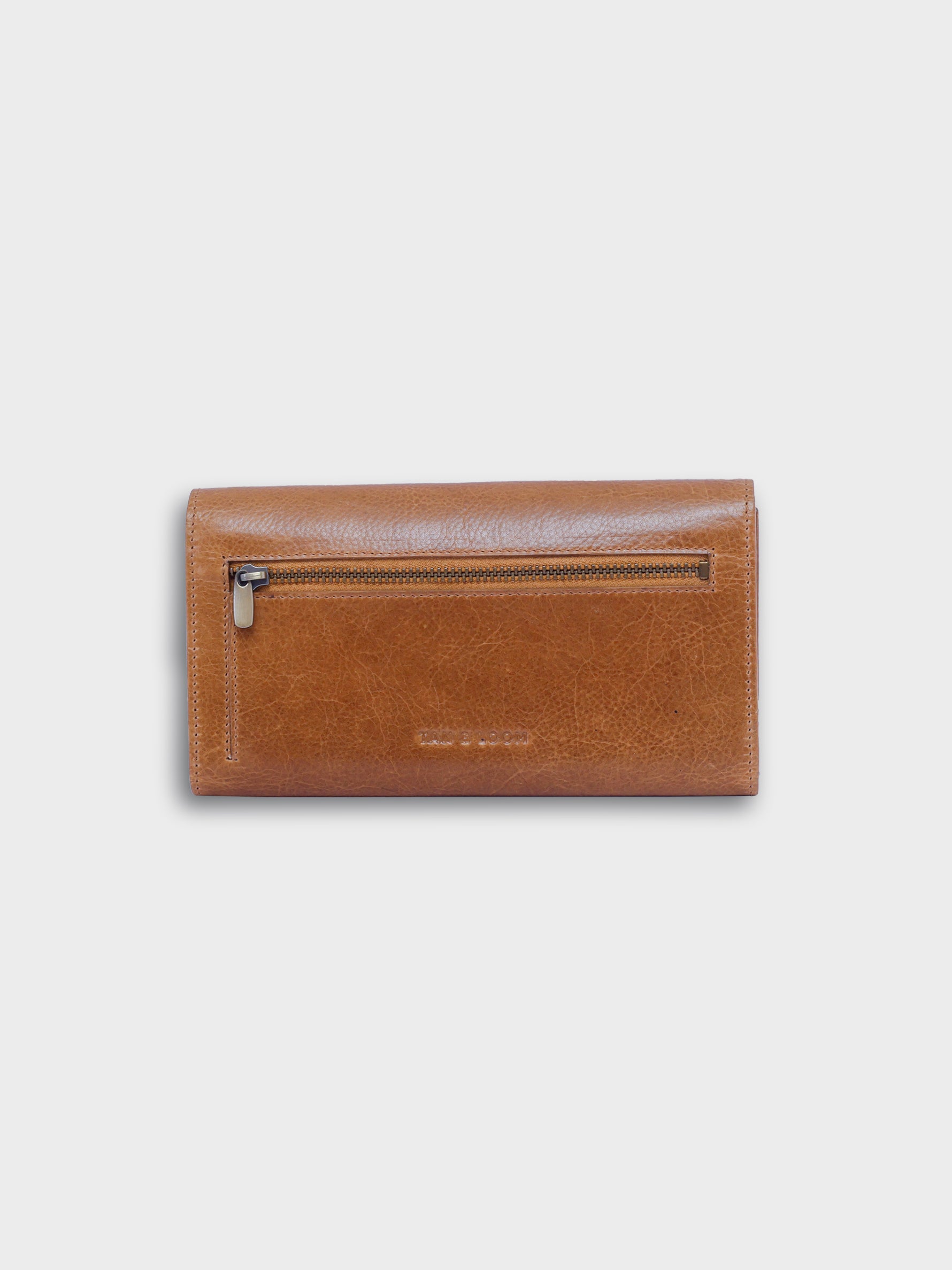 Handcrafted Genuine Vegetable Tanned Leather Envelope Wallet Tuscany Tan for Women Tan & Loom
