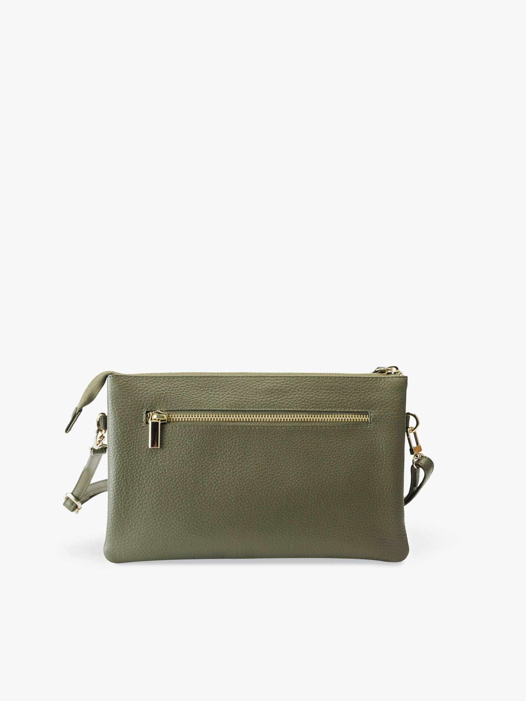 Handcrafted genuine leather Commuter's Sling Bag for women Olive Green