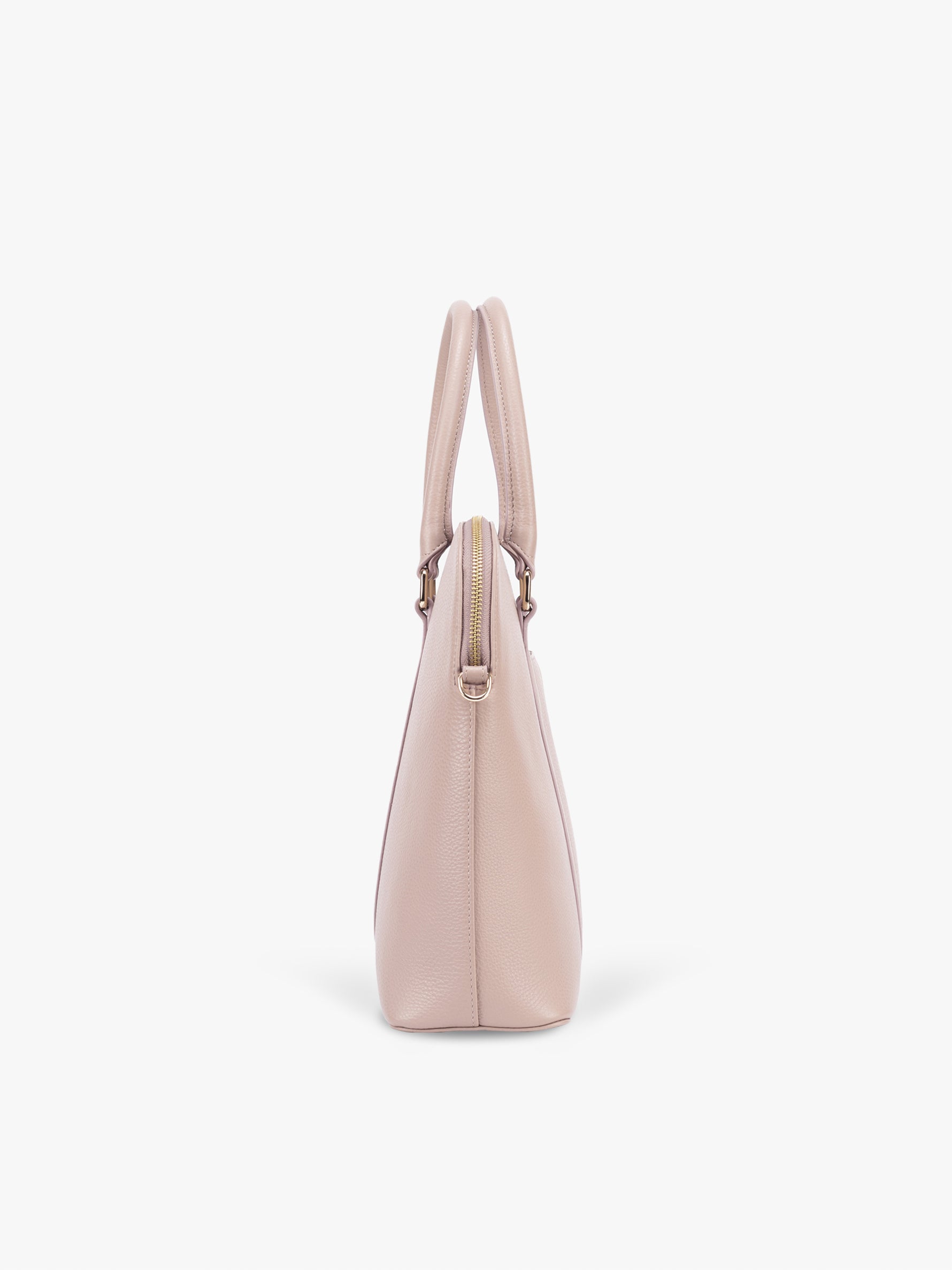 Handcrafted genuine leather laptop bag for women Nude Pink