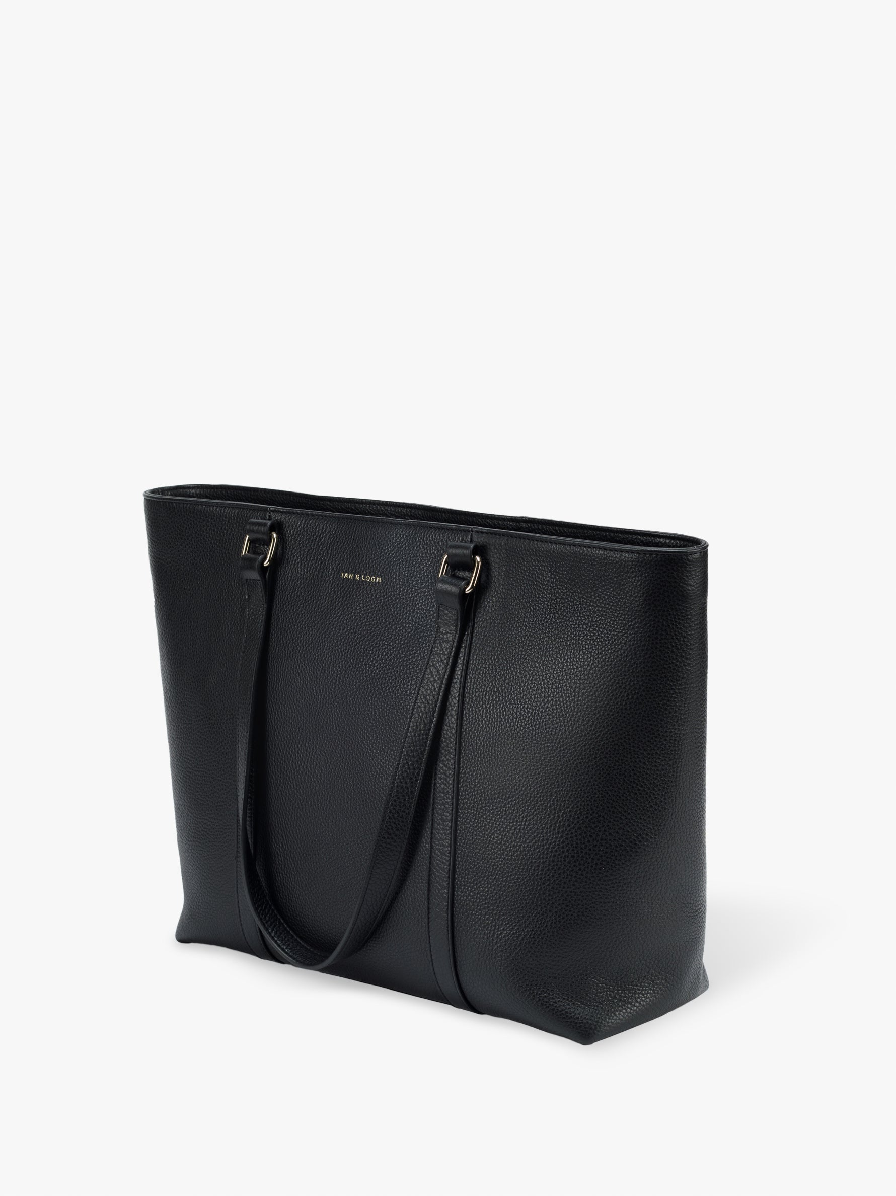 Handcrafted genuine leather office tote bag for women Classic Black