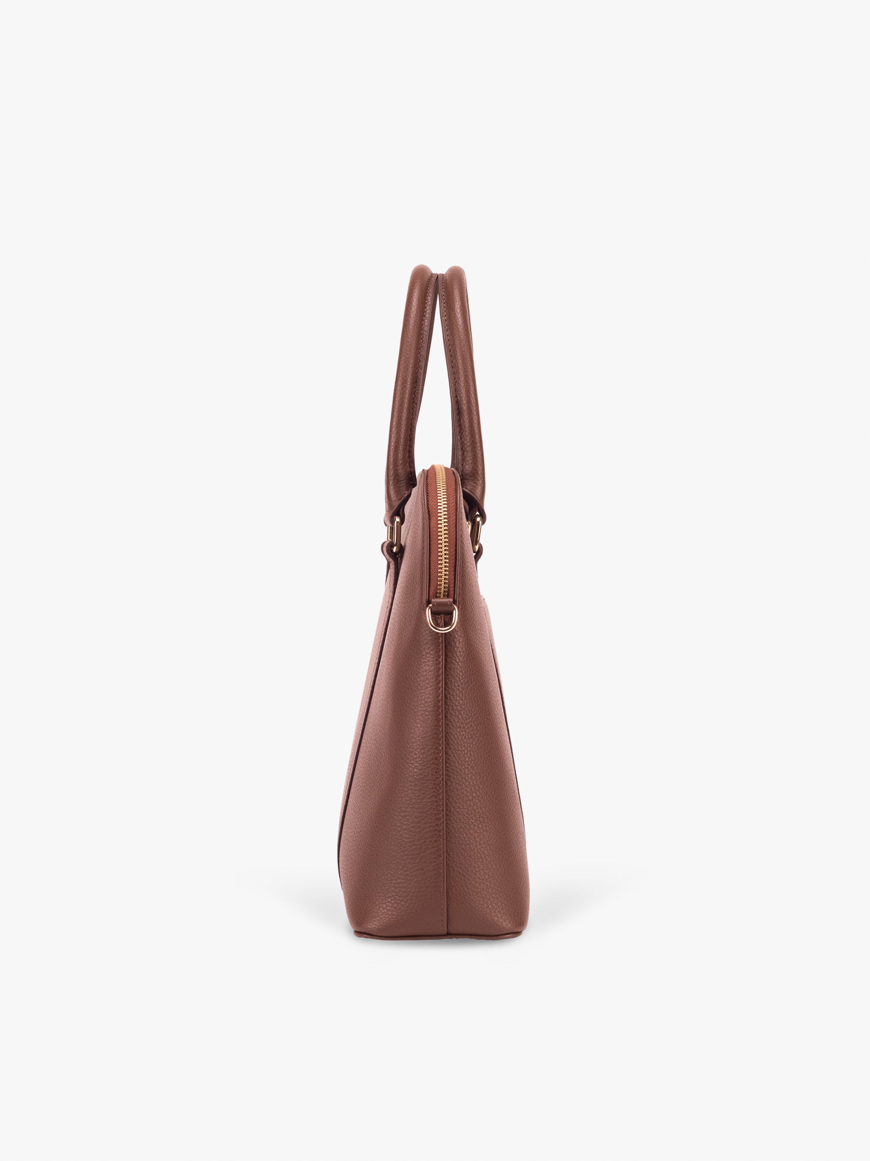 Handcrafted genuine leather laptop bag for women Espresso Brown