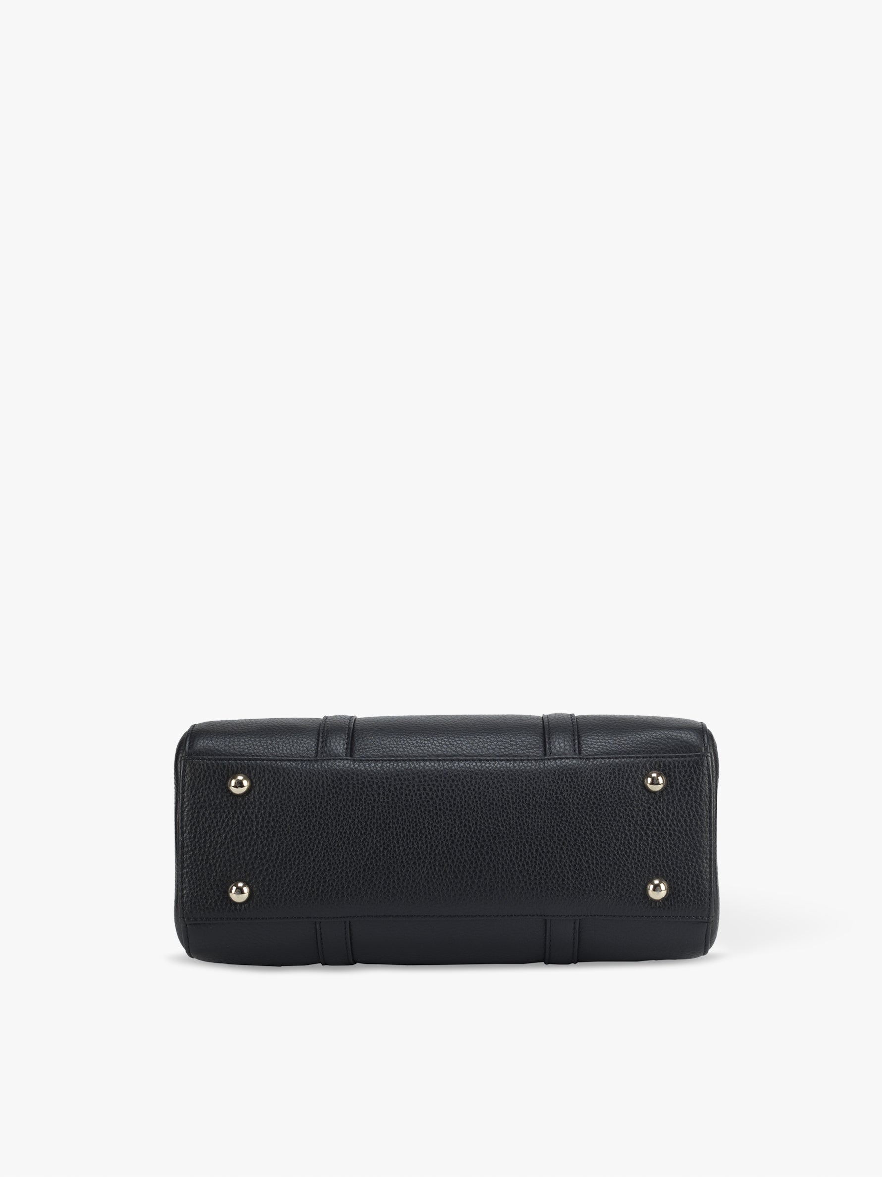 Handcrafted genuine leather boston bag for women Classic Black