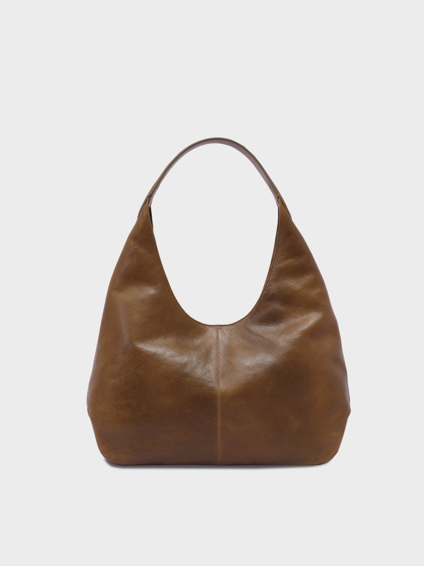 Handcrafted Genuine Vegetable Tanned Leather Hippie's Hobo Olive Green for Women Tan & Loom