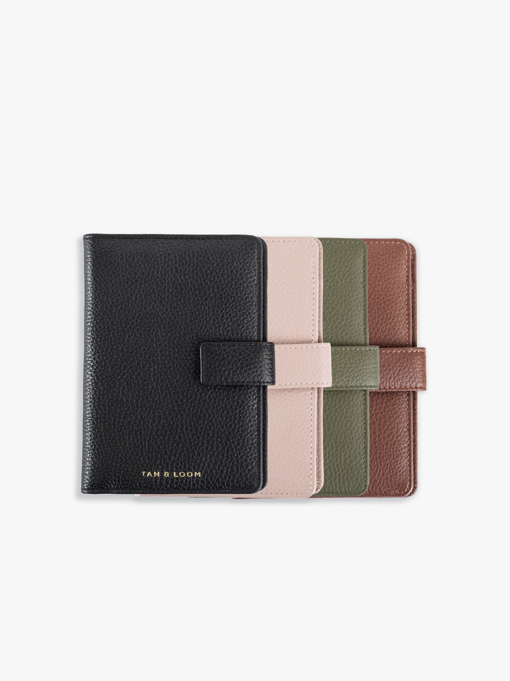 Handcrafted genuine leather Jetsetter Passport Case for women Classic Black