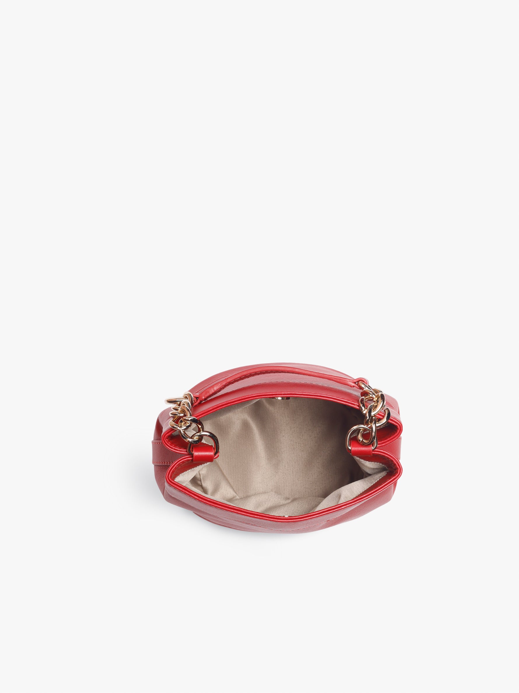 Handcrafted Red Genuine Leather Rani Batua for Women Tan & Loom